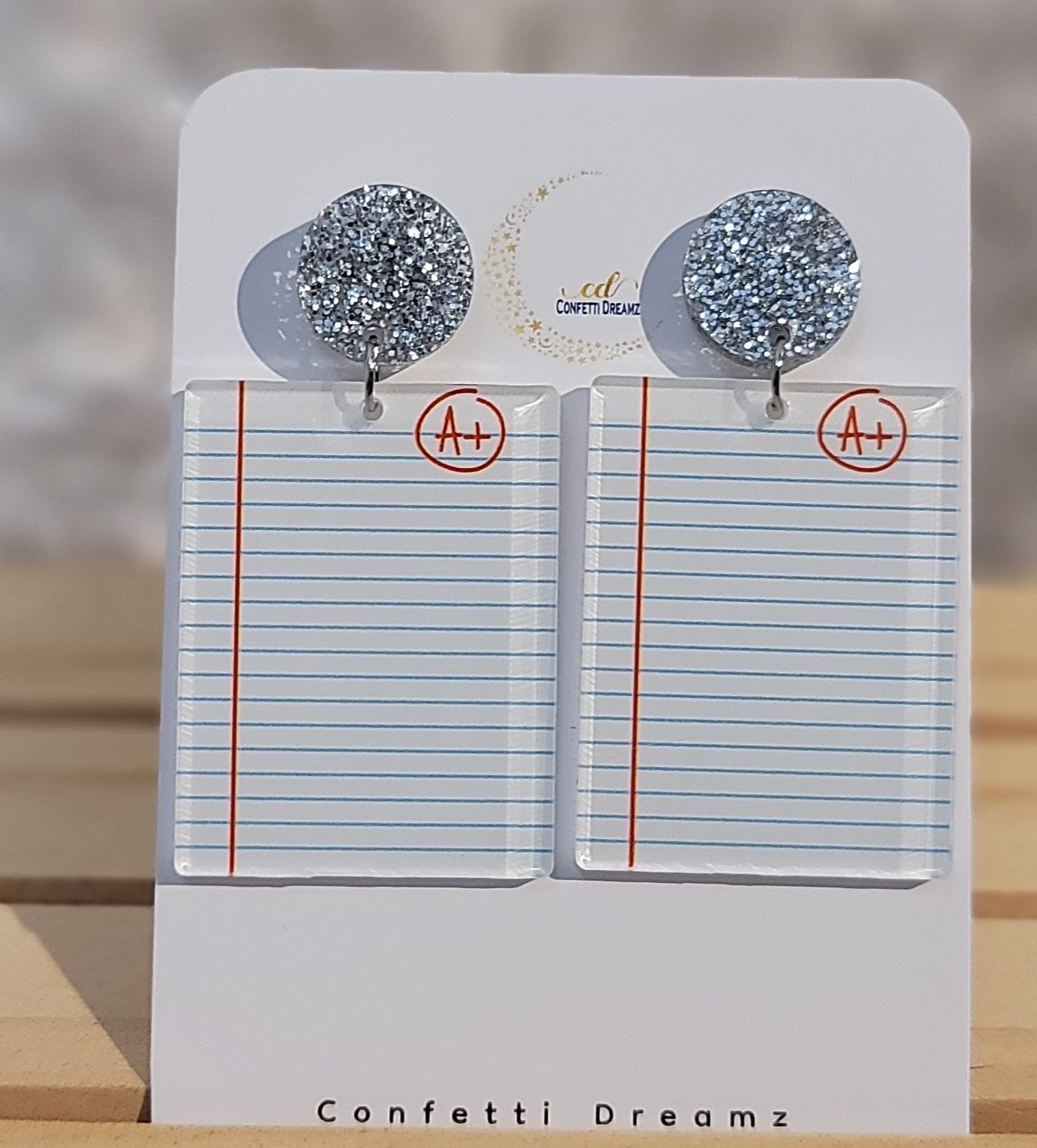 Acrylic Teacher Earrings
